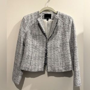Banana Republic Tweed Blazer | 2P | White and Blue